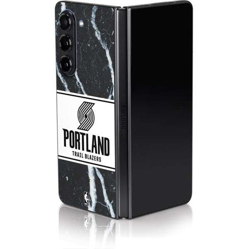NBA Portland Trail Blazers Marble Galaxy Z Fold5 5G Skin